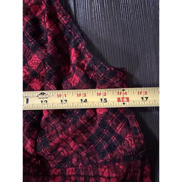 Torrid Red Tartan Whimsigoth Fairy Grunge Lace Crop Wireless Bralette Size 3 - Picture 6 of 9